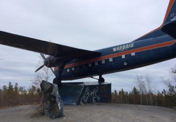 The Bristol Monument in Yellowknife, Northwest Territories, Canada. Photo by Grant Oerding